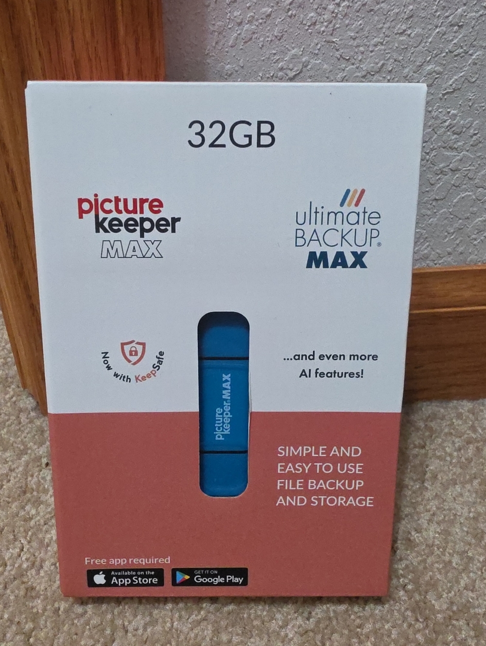 Ultimate Backup MAX 32GB Portable Backup Drive Blue